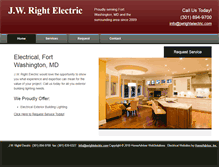 Tablet Screenshot of jwrightelectric.com